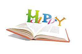 手绘书籍字母元素