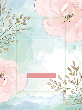 矢量小清新花卉夏季新品背景