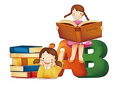 手绘学习字母元素