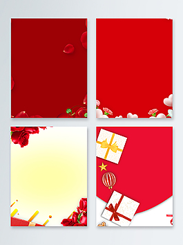 红色感恩母亲节广告背景图