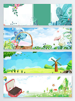 清凉一夏夏季上新banner背景
