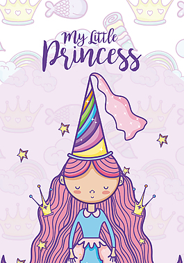 清新魔法小仙女装饰元素