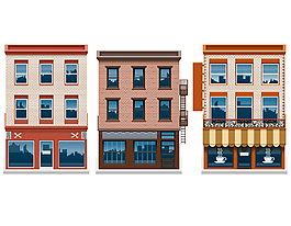 手绘建筑房屋元素