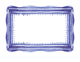 简约蓝色纹理边框元素