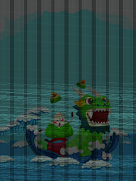 蓝色卡通矢量龙舟粽子端午节背景素材