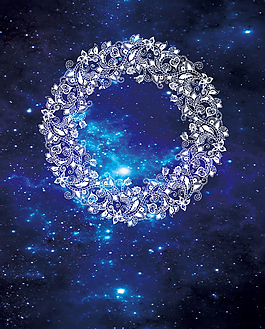 水晶星空婚礼背景素材