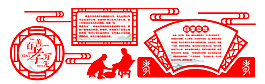 古典中国风异型文化墙海报