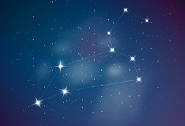 美丽的北斗星星空背景