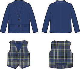 服装设计西装马甲外套