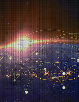 神秘蓝色科技感大气神秘高清大图渐变背景材