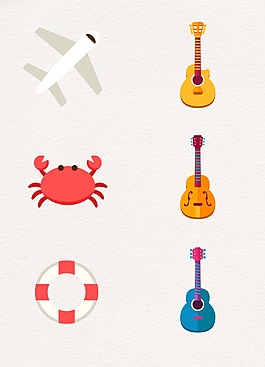 卡通假日吉他设计