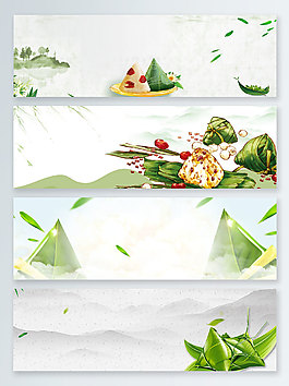 五月端午粽享端午banner背景
