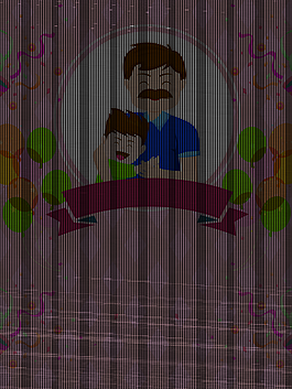 卡通父亲节海报背景