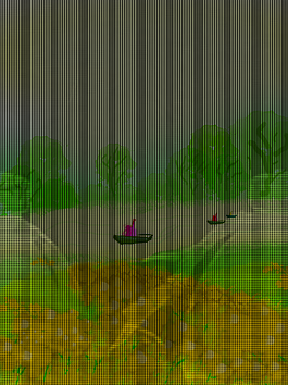 彩色手绘花田鲜花花朵背景素材