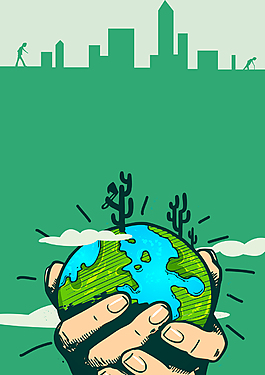 世界环境日海报背景