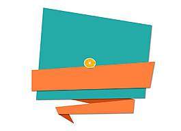 矢量手工折纸元素