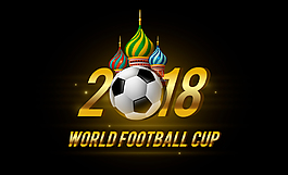 矢量世界杯数字足球赛元素