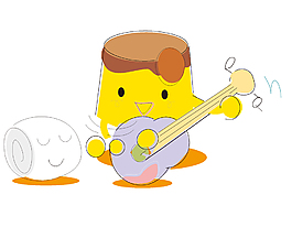 卡通果汁弹吉他矢量元素