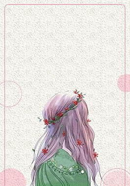 美女夏季背景设计