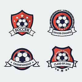 足球徽章风采设计元素