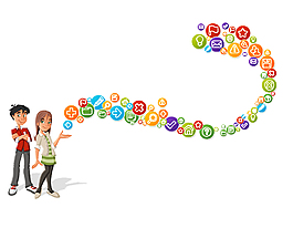 创意大问号矢量图