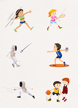 矢量运动的儿童