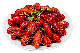 麻辣小龙虾美食元素