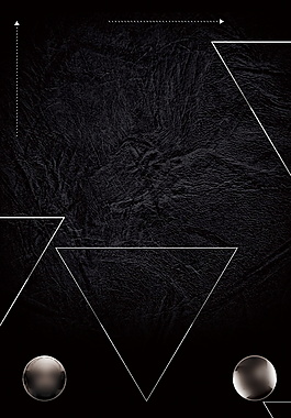 霸气简约黑色底纹白色三角形广告背景