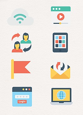 现代商务互联网设计图案