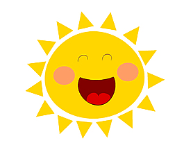 卡通可爱夏日太阳元素