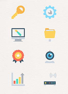 卡通商业矢量图标元素