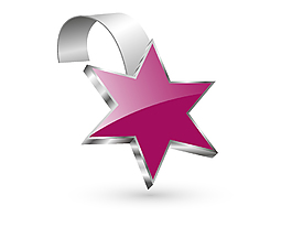 矢量紫色五角星元素