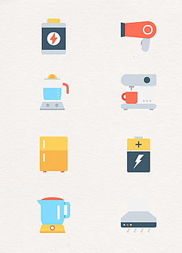 卡通电子产品矢量图标