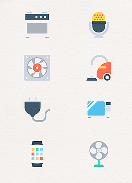 卡通电子产品矢量图标