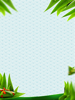 绿色复古手绘端午背景