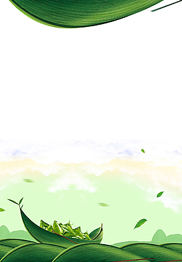 手绘卡通端午背景