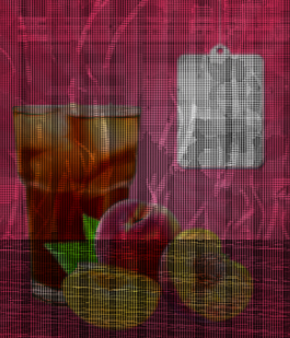 美味蜜桃果茶海报背景