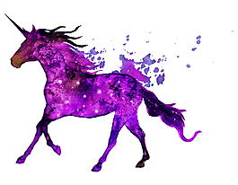 抽象紫色马元素