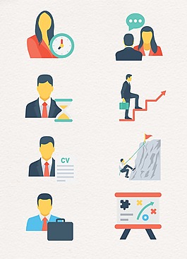 商务男女设计图案