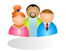 扁平化简约人物矢量图