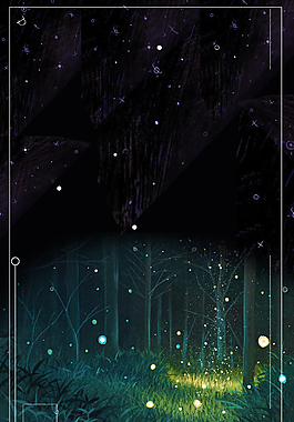 奇幻森林探险设计背景