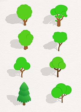 绿色植物树木设计