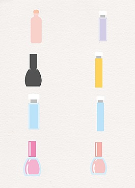 彩色卡通化妆品瓶子