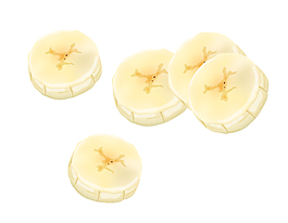 矢量香蕉片元素