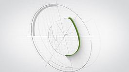 logo标志的线描草图构建过程AE模板