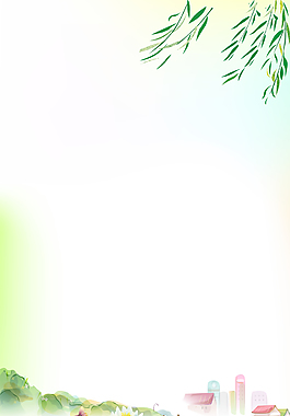 手绘夏日荷花背景