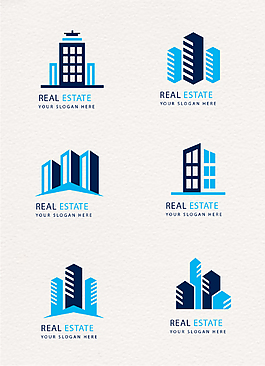 卡通房地产logo矢量素材