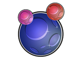 蓝色卡通圆形促销对话框元素