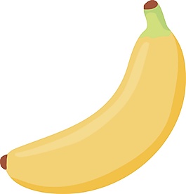 一个卡通香蕉日系矢量素材