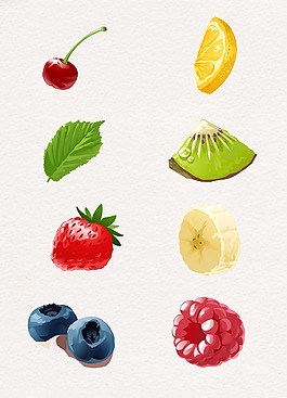 水果夏日设计图案